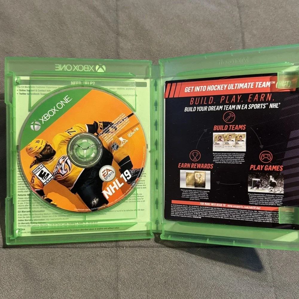 NHL 19 Xbox One Video Game Disc Tested & Works Xbox 1